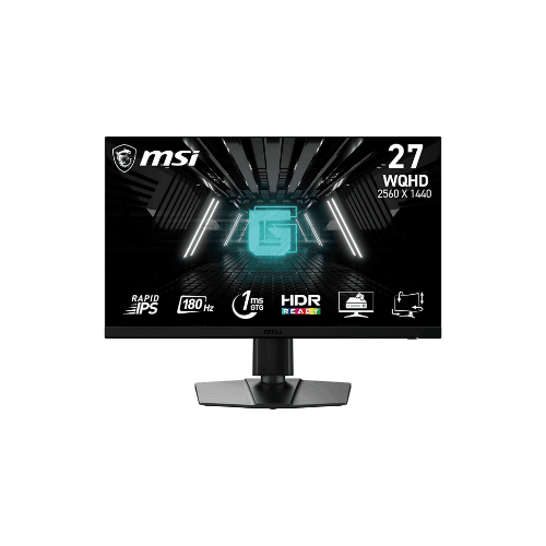 MSI G272QPF E2 Gaming Monitor 27 Inch Rapid IPS Display WQHD Resolution 180Hz Refresh Rate 1ms GtG Response Time AMD FreeSync Technology