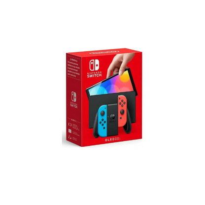 Nintendo Switch OLED Console Model 2021 Neon Blue & Red Joy Con International Version