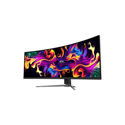 MSI MPG 491CQP Curve Gaming Monitor 49 Inch DQHD QD-OLED Display 144Hz Refresh Rate.