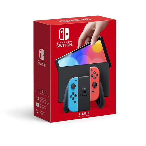 Nintendo Switch OLED Console Model 2021 Neon Blue & Red Joy Con - Gamez Geek