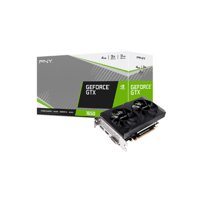 PNY GeForce GTX 1650 Dual Fan 4GB GDDR6 Graphics Card VCG16504D6DFPPB - Gamez Geek UAE