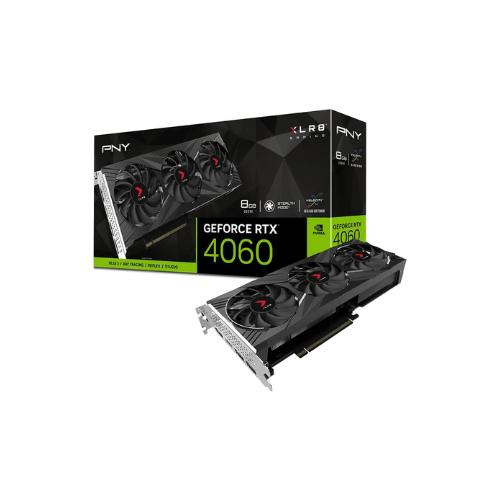 PNY GeForce RTX 4060 8GB XLR8 Gaming VERTO EPIC-X RGB Triple Fan Graphics Card DLSS 3 - Gamez Geek UAE