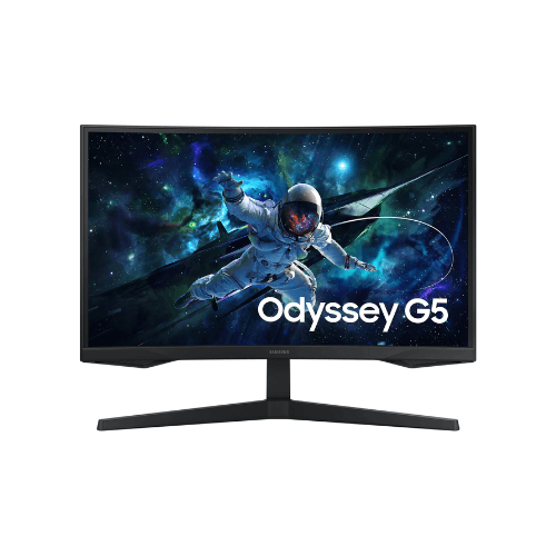 Samsung Odyssey G5 G55C Curved Monitor, 27" QHD VA Display, 165Hz Refresh Rate, 1ms (MPRT) Response Time, 1000R Curvature, AMD FreeSync Technology, Black | LS27CG552EMXUE - Gamez Geek UAE