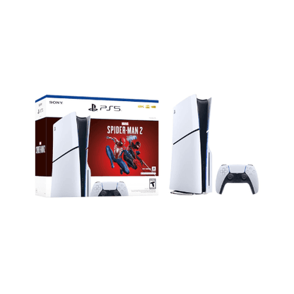 Sony PlayStation 5 PS5 Slim Console Disc Edition With Marvel’s Spider-Man 2 Voucher Code - Gamez Geek